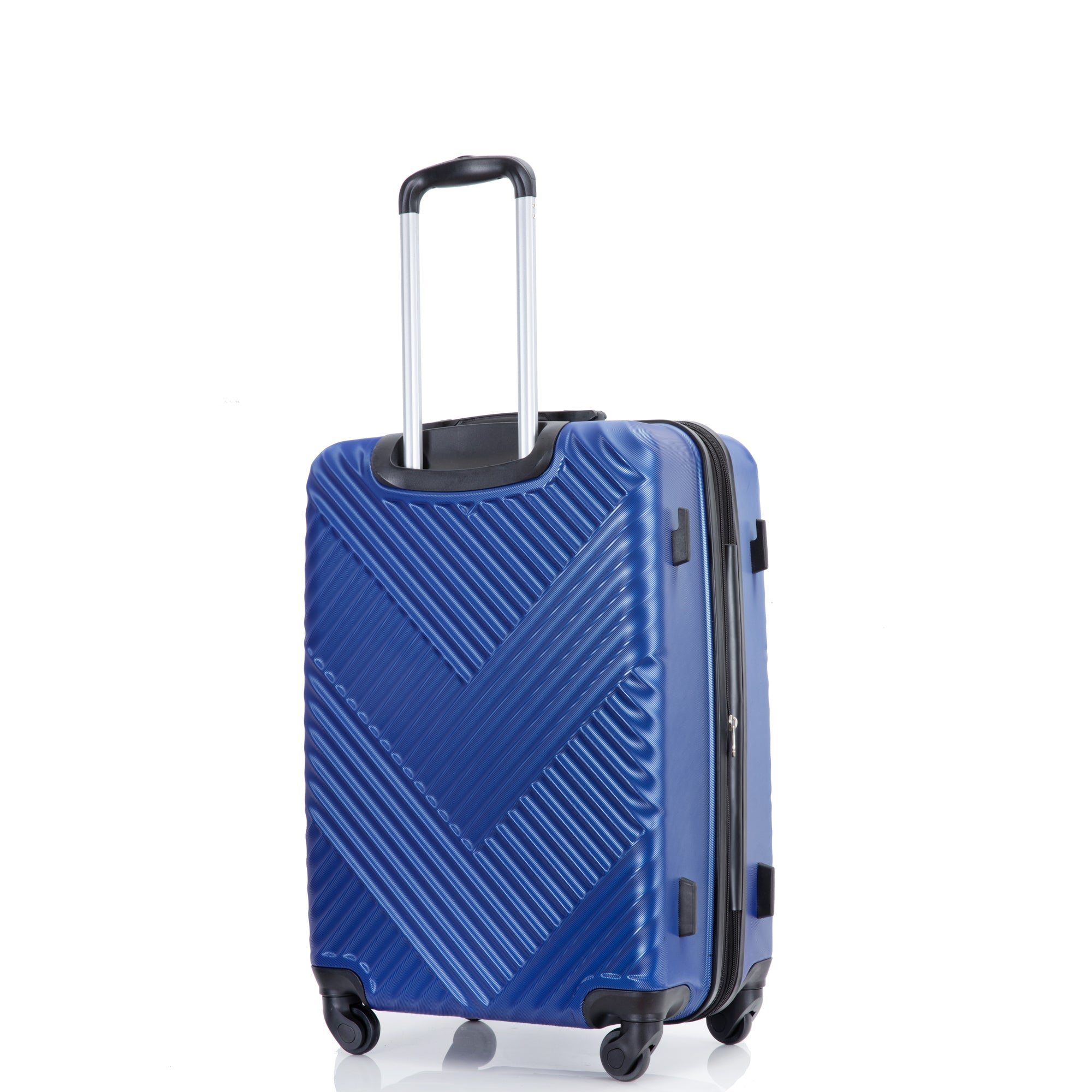 Expandable 3PC Lightweight Suitcase with Hooks, Spinner Wheels, TSA Lock - Blue (21/25/29)