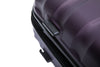 Expandable 3 Piece ABS Luggage Set with Spinner Wheels, TSA Lock, Lightweight Suitcase, Purple (20/24/28)