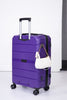 Hardshell Spinner Wheels PP Luggage Set - Lightweight, Durable Suitcase with TSA Lock - 3-Piece Set (20/24/28) - Purple