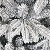 Snow Flocked Christmas Tree 7ft: Realistic Unlit Pine Tree with White Tips