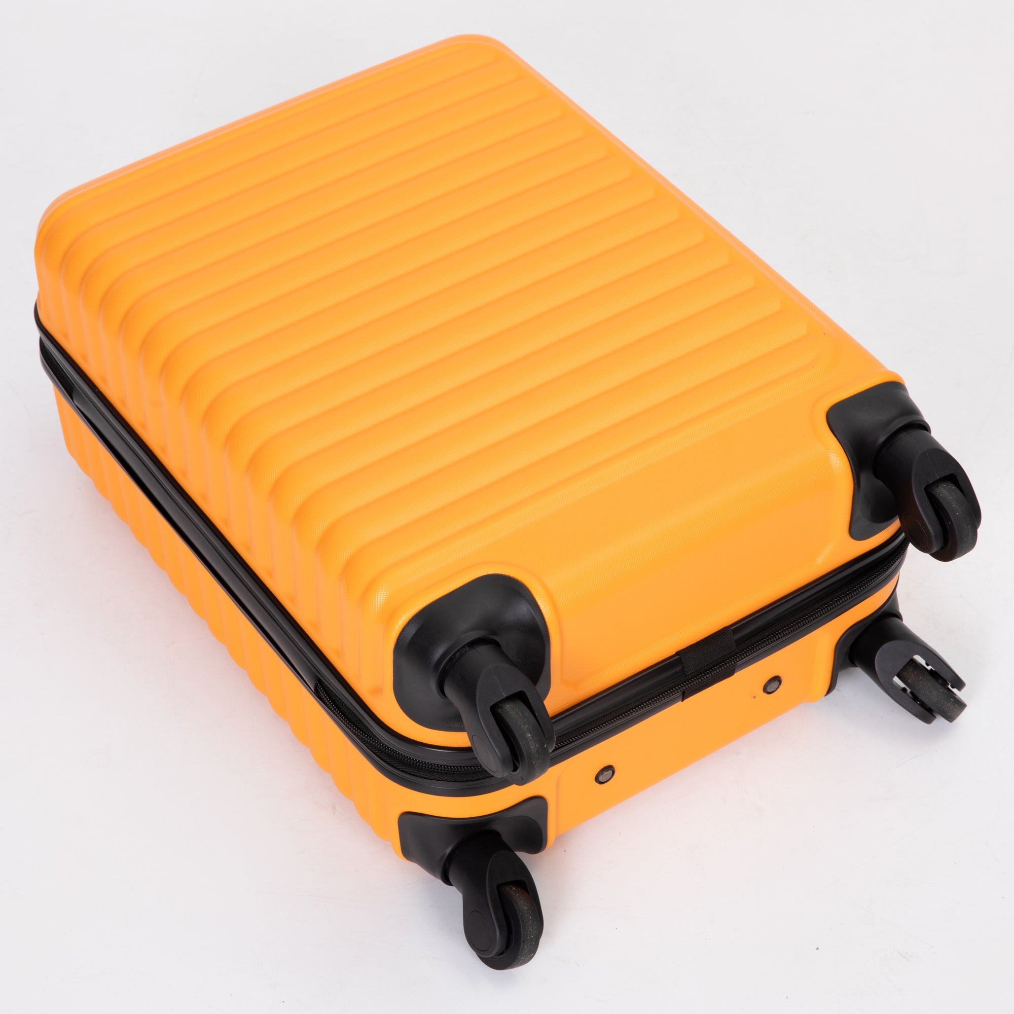 20" Carry on Luggage, Lightweight Suitcase, Spinner Wheels, Orange