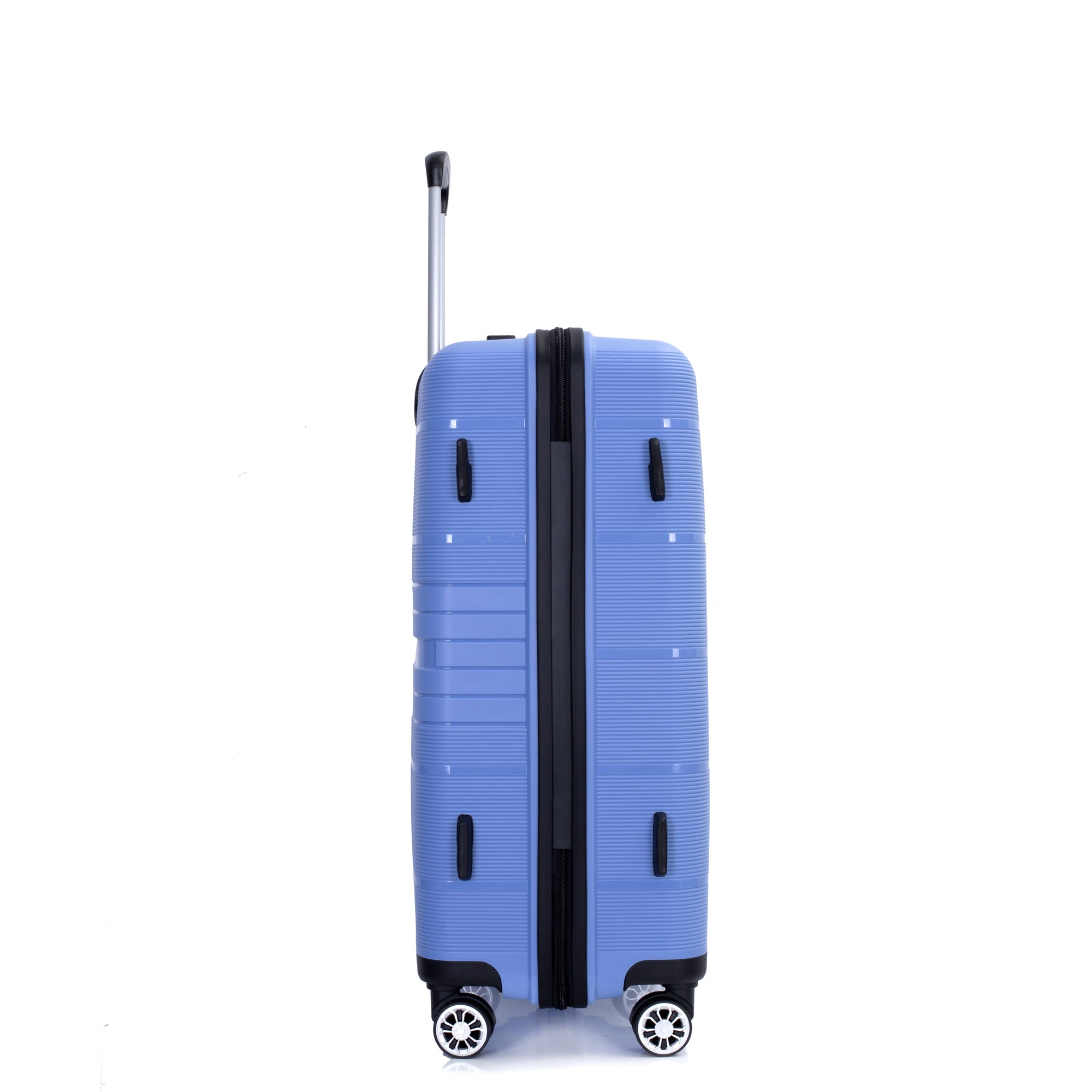 Hardshell Suitcase Double Spinner Wheels PP Luggage Sets Lightweight Durable Suitcase with TSA Lock, 3-Piece Set - Purplish Blue: Secure and Stylish Travel Gear (20/24/28)