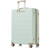 Luggage Sets 3 Piece Suitcase Set 20/24/28, Carry on Luggage Airline Approved, Hard Case with Spinner Wheels, Grey Green