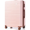 Luggage Sets 3 Piece Suitcase Set 20/24/28, Carry on Luggage Airline Approved, Hard Case with Spinner Wheels - Pink