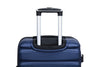 Expandable Lightweight 3 Piece Luggage Set: ABS Suitcase, Hooks, Spinner Wheels, TSA Lock, Blue (20/24/28)