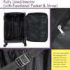 Softside Luggage Set: Expandable 3-Piece Travel Suitcase Upright Spinner - Lightweight, Softshell Material - Various Sizes & Colors