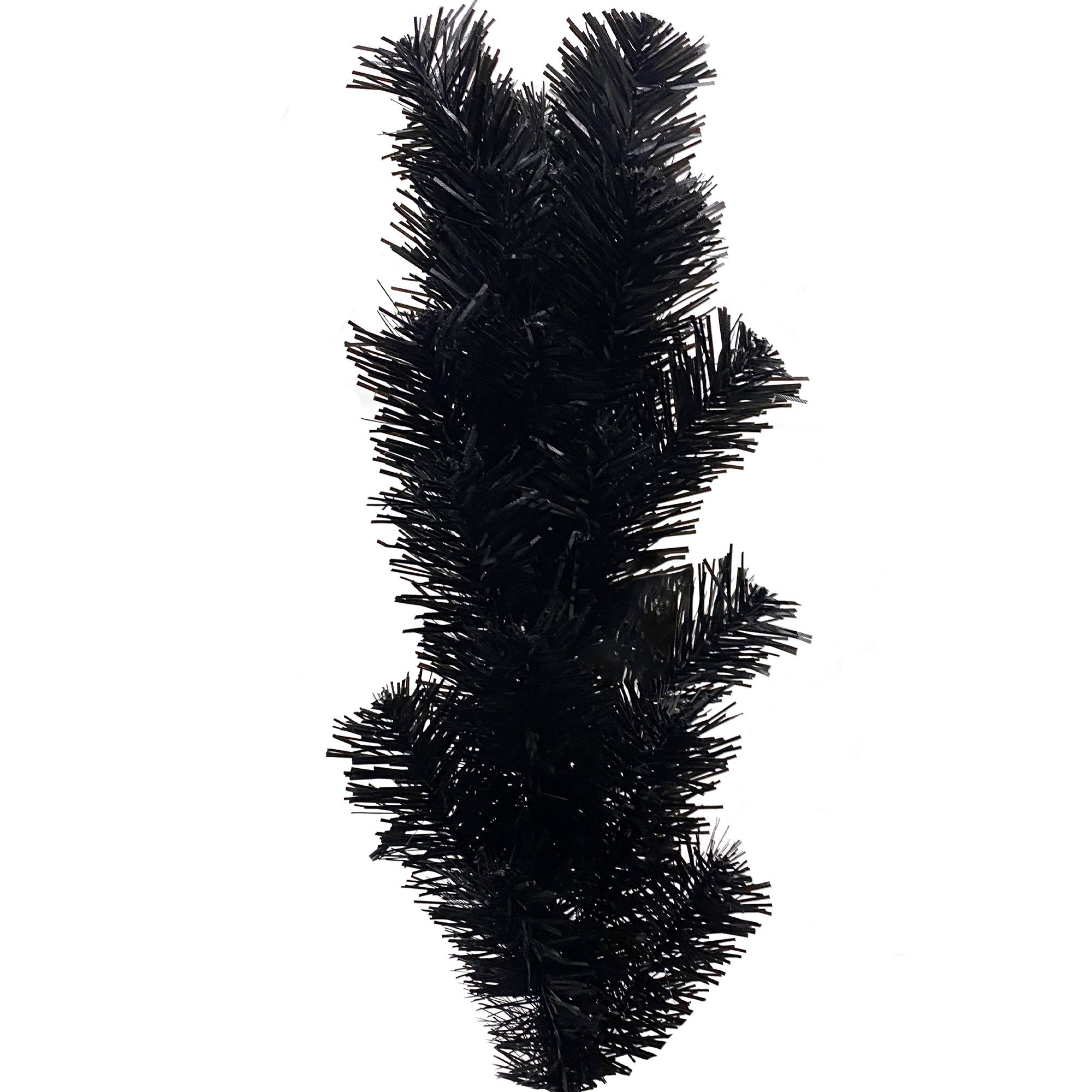 6FT Artificial Fir Bent Top Halloween Christmas Tree - Bendable Grinch Style Holiday Decoration with 1,080 Lush Branch Tips and 300 LED Lights - Xmas Halloween Style (Black/Orange, 6 Feet)