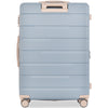 Luggage Sets 3 Piece Suitcase Set - Airline Approved Carry On - Hard Case with Spinner Wheels - Light Blue - 20/24/28