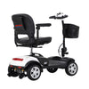 Four Wheels Compact Travel Mobility Scooter - 300W Motor, 300lbs Capacity, White Color