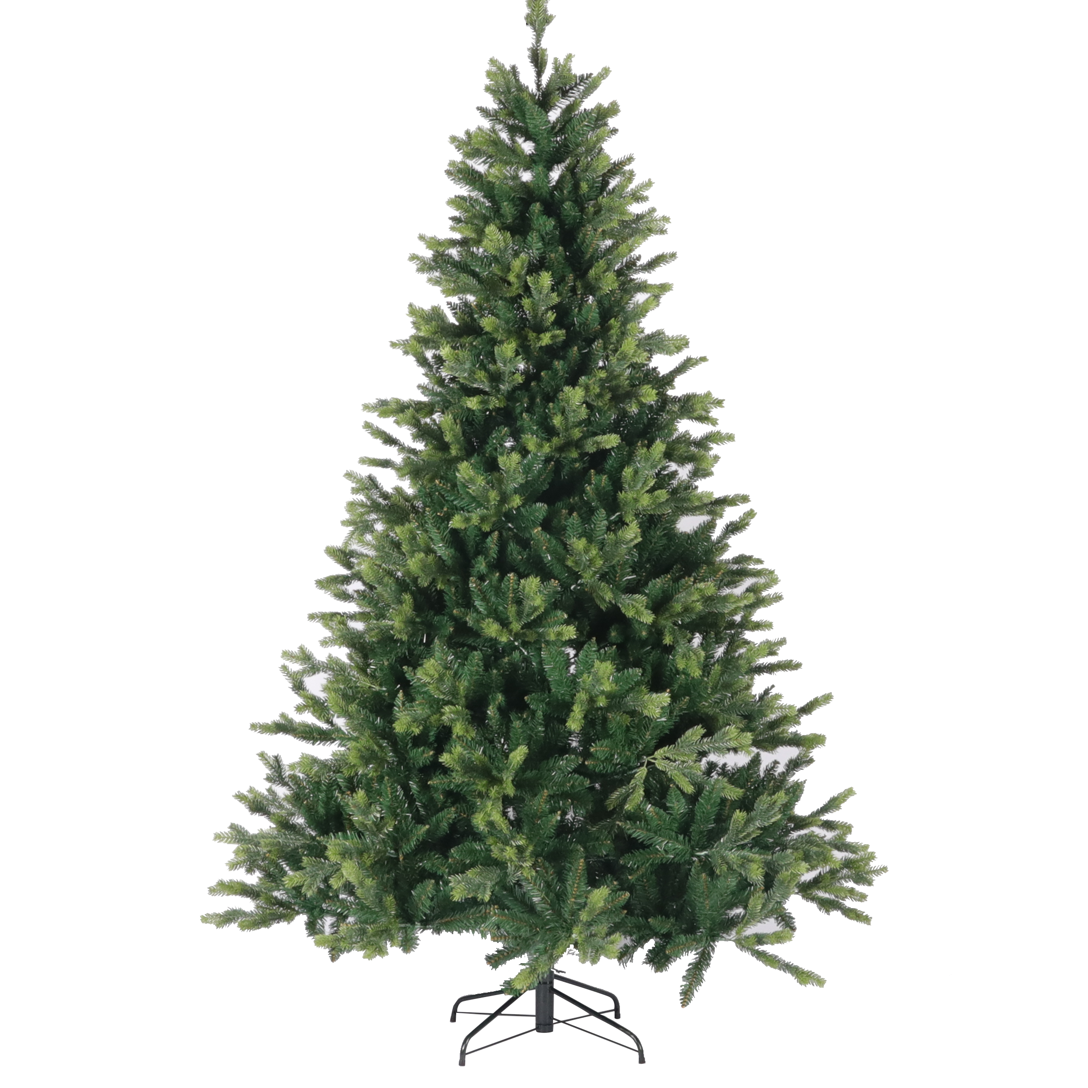 7.5ft PE Mix PVC Christmas Tree | High-Quality, Foldable Metal Stand | Festive & Durable | Easy Assembly | Ideal for Decorating | Green, 7.5ft