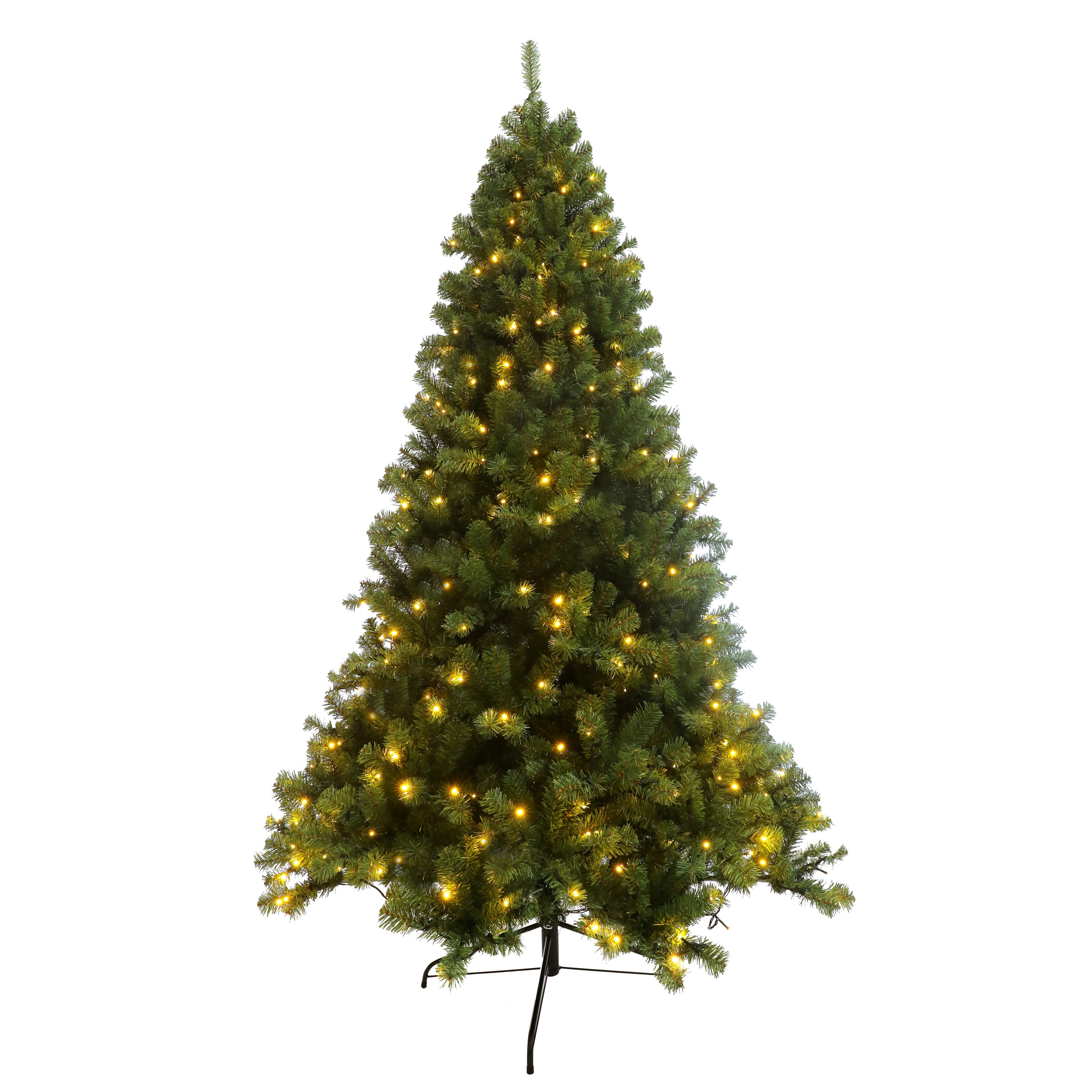 Pre-lit Christmas Tree: 7.5ft Artificial Hinged Xmas Tree with 400 Pre-strung LED Lights & Foldable Stand - Easy Assembly, Festive Décor