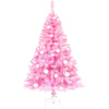 Pre-lit Artificial Christmas 2-Piece Set: 5FT Pink Tree with 6ft Garland X-mas - Festive and Convenient