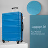 Hardshell Luggage Sets: 3 Pcs Spinner Suitcase with TSA Lock, Lightweight & Durable, Available in 20''24''28'' Sizes