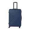 3-Piece Lightweight ABS Luggage Set with Hooks, Spinner Wheels, TSA Lock - Navy (20/24/28)