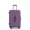 3 Piece Luggage Sets: Lightweight Suitcase with Hooks, 360° Double Spinner Wheels, TSA Lock (21/25/29) - Dark Purple