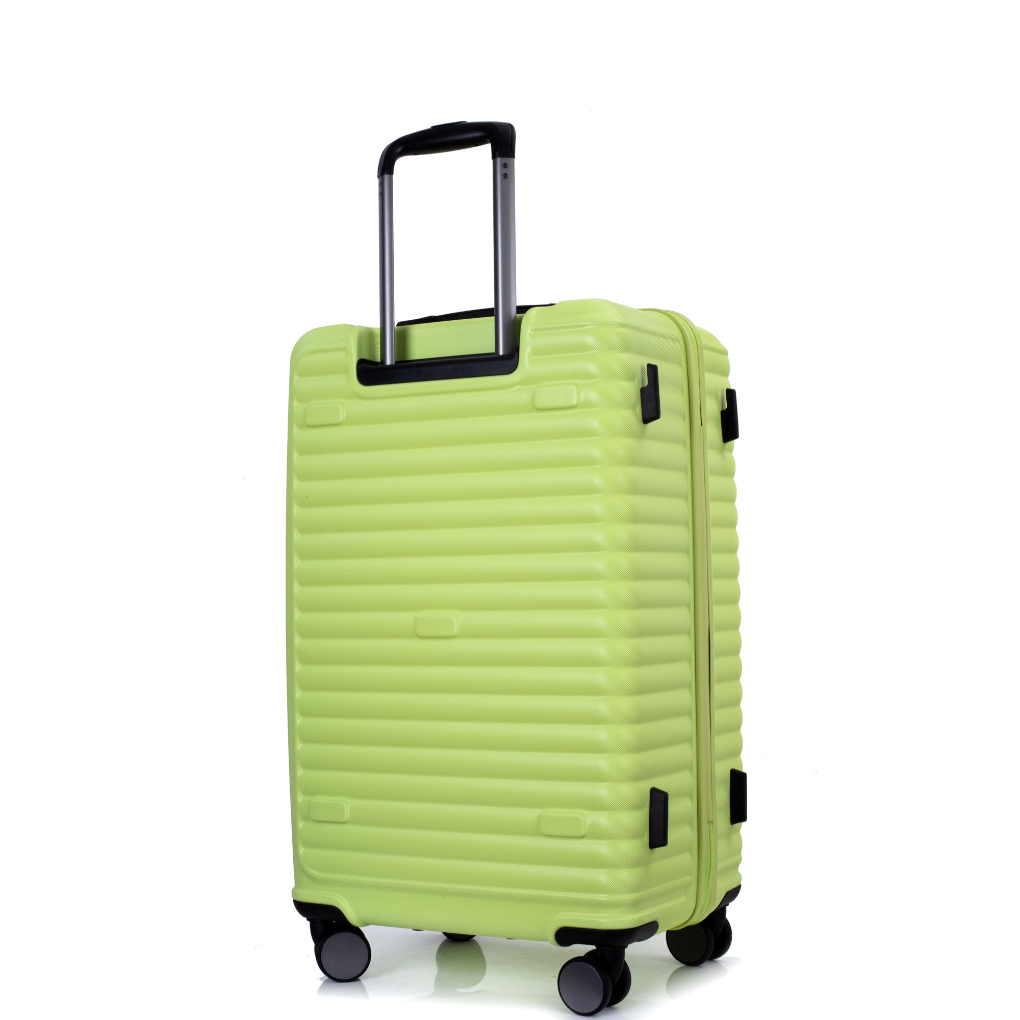 3 Piece Luggage Sets Lightweight Suitcase | PC+ABS, Two Hooks | 360° Double Spinner Wheels, TSA Lock | (21/25/29) Light Green