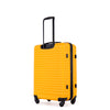 3 Piece Luggage Sets: Lightweight ABS Suitcase with Hooks, Spinner Wheels, TSA Lock (20/24/28) - ORANGE