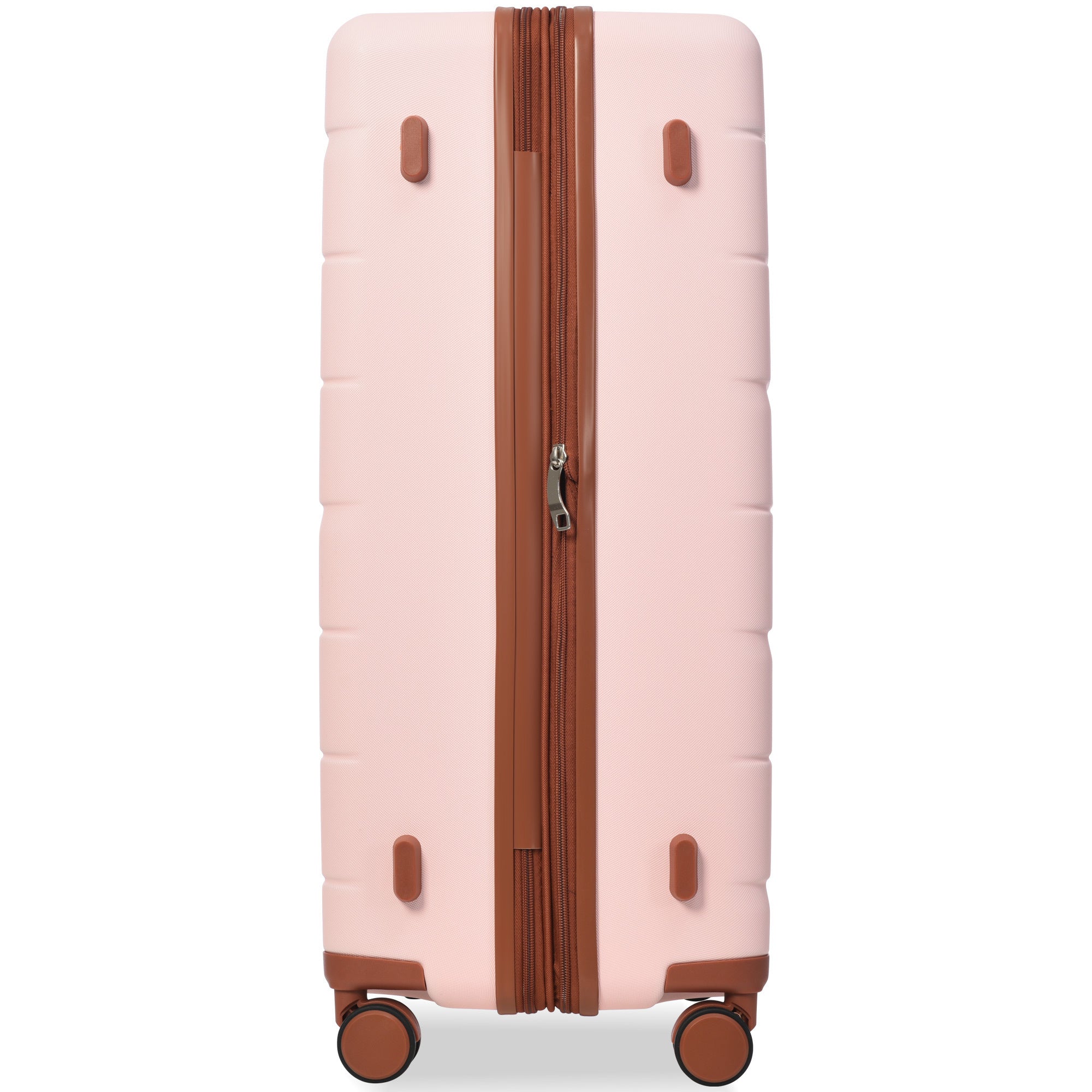 Luggage Sets 3 Piece Suitcase Set 20/24/28, Carry on Luggage Airline Approved, Hard Case with Spinner Wheels - Pink