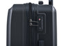 3 Piece Lightweight ABS Luggage Sets with Spinner Wheels, TSA Lock, and Hooks - Black (20/24/28)