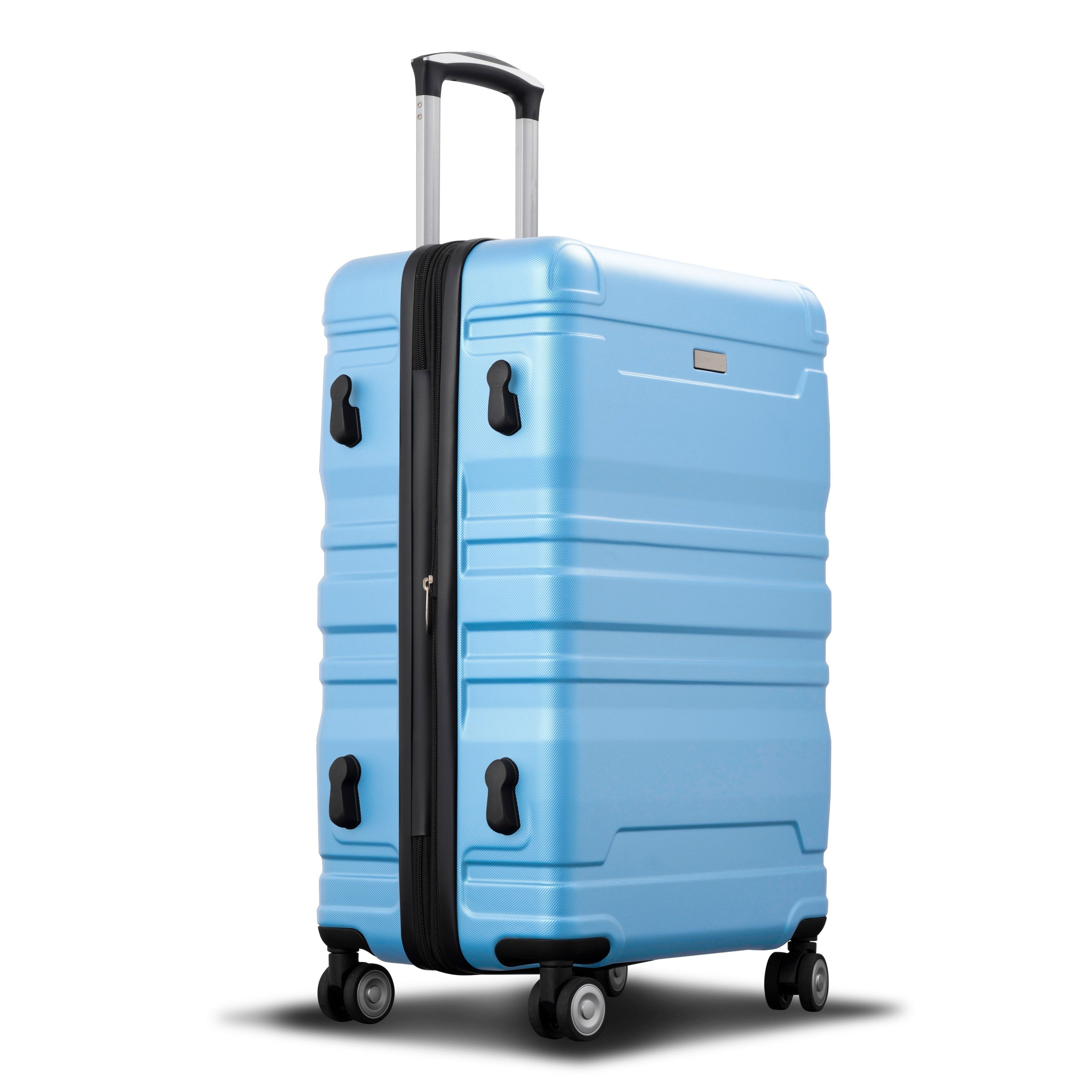 Luggage Sets: Expandable ABS Hardshell 3pcs Clearance Hardside Suitcase Spinner Wheels with TSA Lock - Lightweight, Durable, 20''24''28'' - Sky Blue