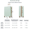 Luggage Sets 3 Piece Suitcase Set 20/24/28, Carry on Luggage Airline Approved, Hard Case with Spinner Wheels, Grey Green