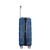 3 Piece Luggage Sets: Lightweight & Durable Expandable Suitcase with Hooks, Double Spinner Wheels, TSA Lock - Dark Blue (21/25/29)