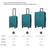 Hardshell Luggage Sets 3 Piece Double Spinner 8 Wheels Suitcase with TSA Lock - Lightweight, 20''24''28'' Sizes Available