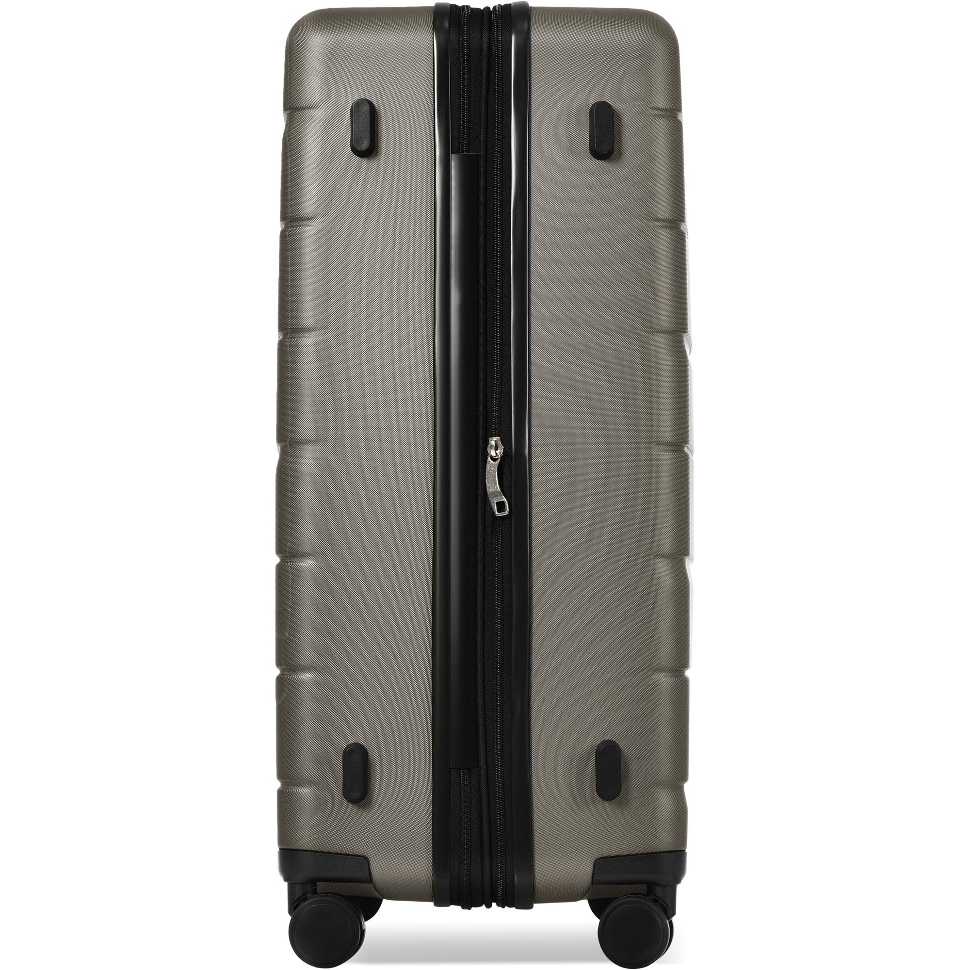 3 Piece Suitcase Set - Airline Approved Carry on Luggage with Spinner Wheels, Gray - Hard Case, 20/24/28 Size