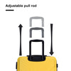 3 Piece Luggage Sets: Lightweight ABS Suitcase with Hooks, Spinner Wheels, TSA Lock (20/24/28), Yellow