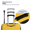 Hardshell Suitcase Spinner Wheels, Lightweight Durable Luggage Sets with TSA Lock, 3-Piece Set (20/24/28), Yellow