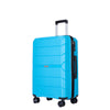 Hardshell Suitcase Spinner Wheels Luggage Sets Lightweight Suitcase With TSA Lock, 3-Piece Set (20/24/28), Light Blue