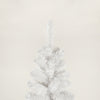 7.5FT White Slim Artificial Christmas Tree - Foldable Metal Stand Included