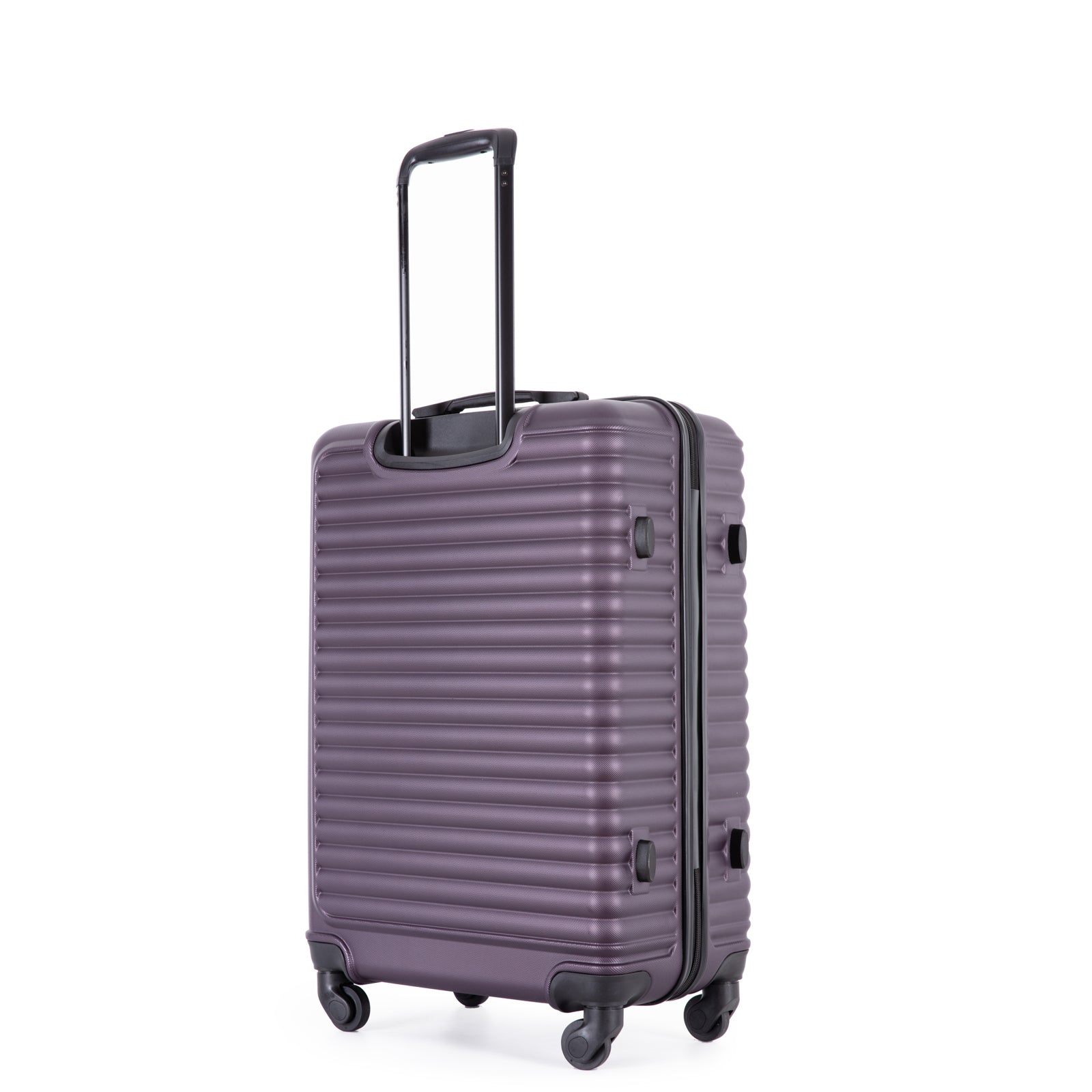 3 Piece Luggage Sets with Spinner Wheels, TSA Lock, Lightweight ABS Suitcase - Purple (20/24/28)