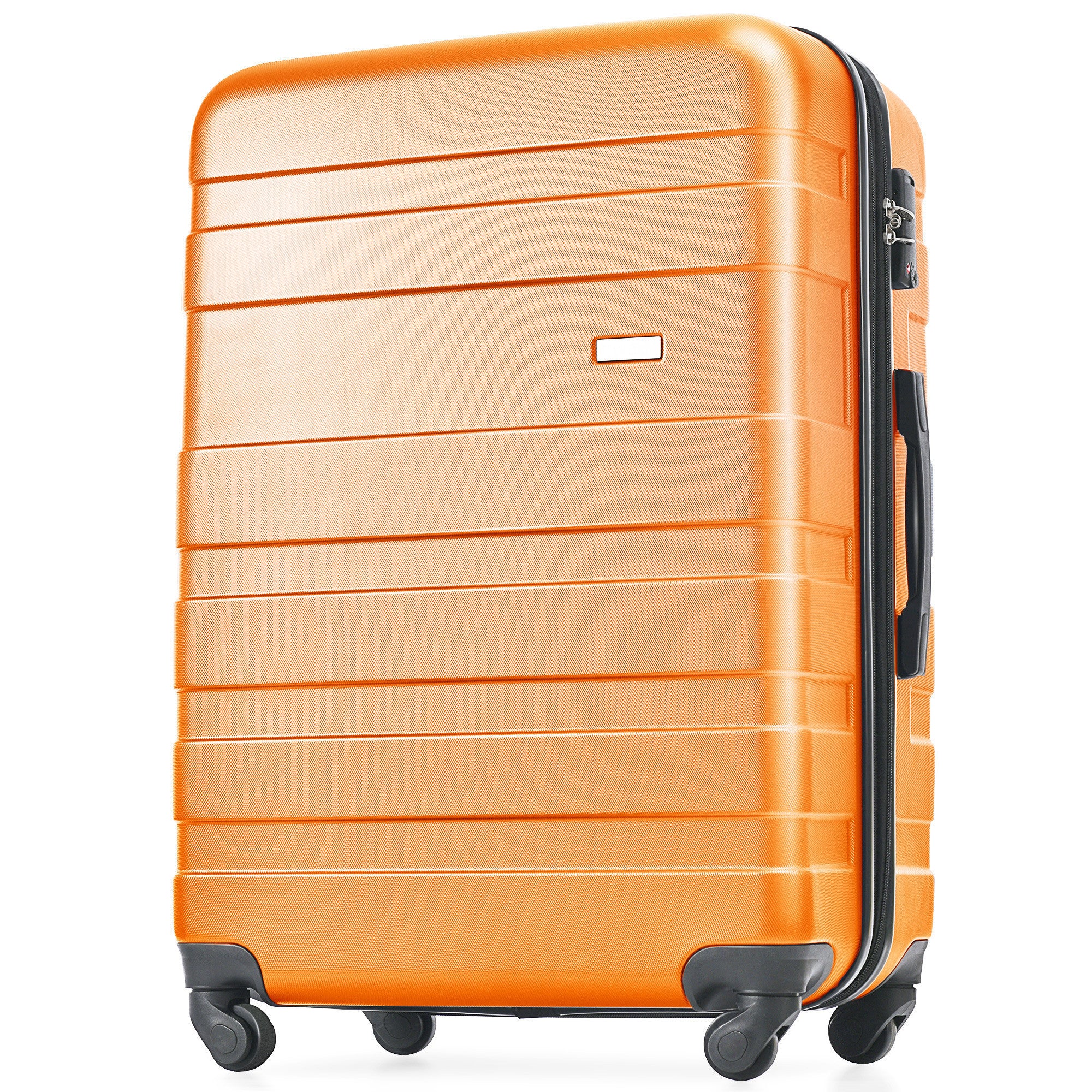 Luggage Sets - Expandable ABS Hardshell 3pcs Clearance Suitcase Sets - Lightweight, Durable, Spinner Wheels, TSA Lock - 20''24''28'' (Orange)