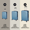 Luggage Suitcase Set: 3-Piece Hardside Carry-Ons with Spinner Wheels - 20