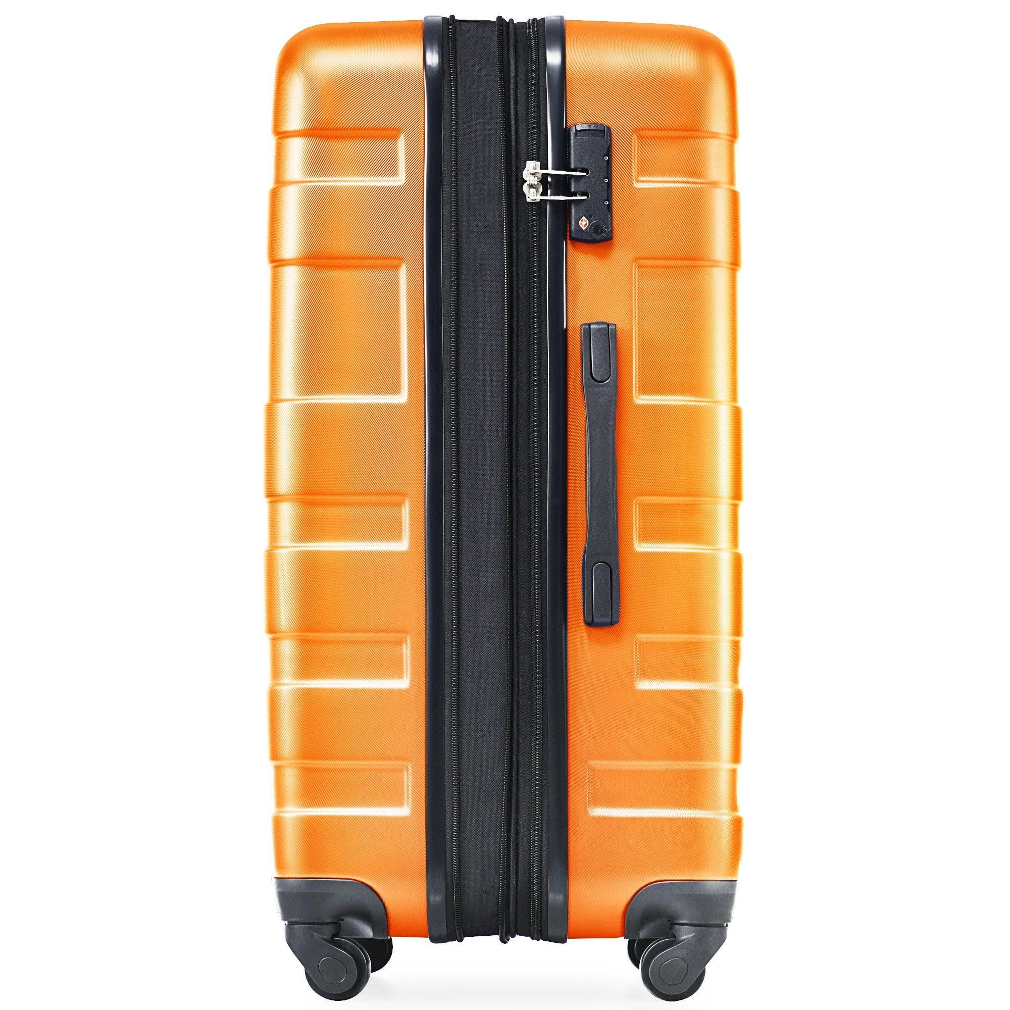 Luggage Sets - Expandable ABS Hardshell 3pcs Clearance Suitcase Sets - Lightweight, Durable, Spinner Wheels, TSA Lock - 20''24''28'' (Orange)