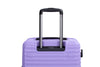 3 Piece Luggage Sets: Lightweight Suitcase with Hooks, 360° Spinner Wheels, TSA Lock, Light Purple (21/25/29)