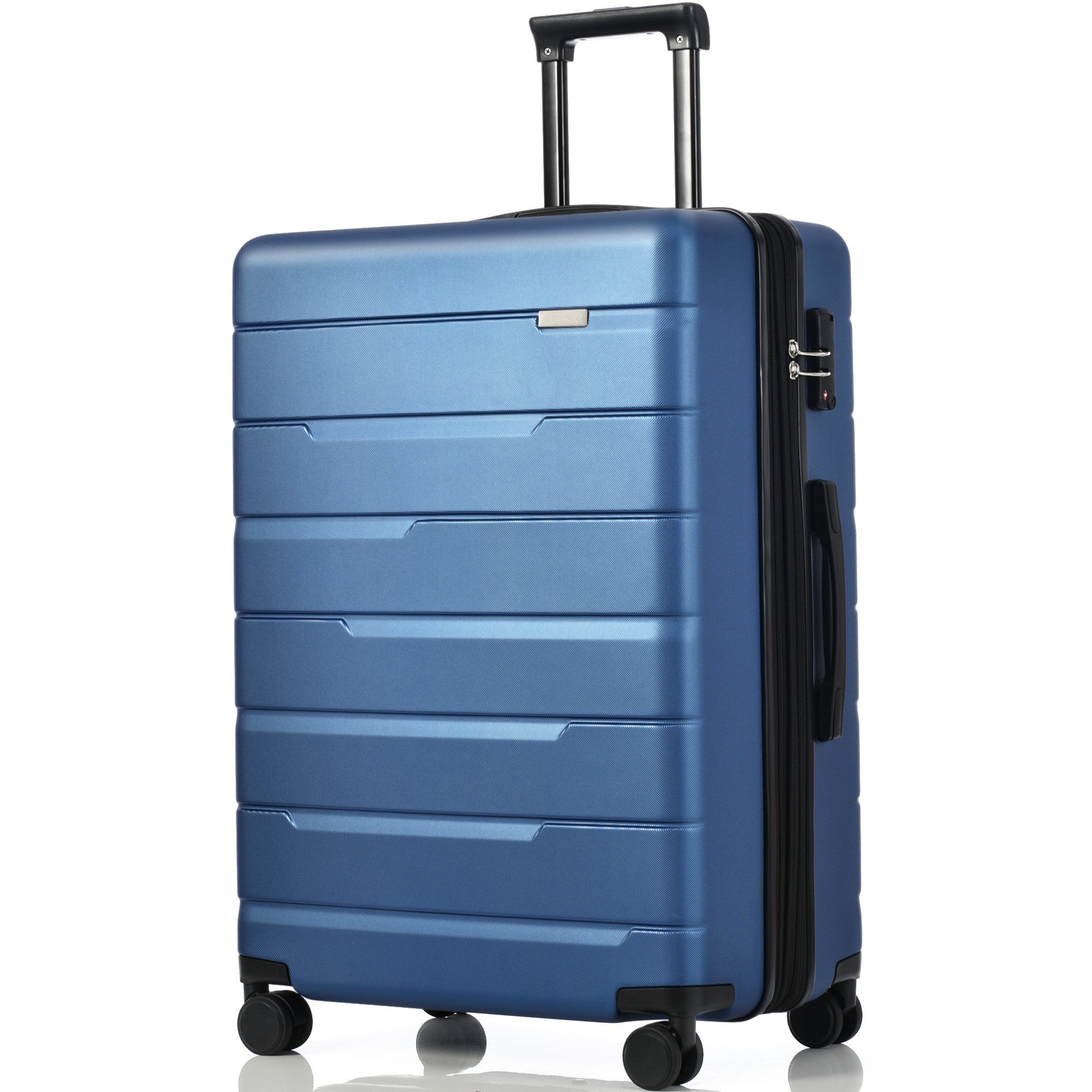 Luggage Sets 3 Piece Suitcase Set 20/24/28, Carry on Luggage Airline Approved, Hard Case with Spinner Wheels, Navy