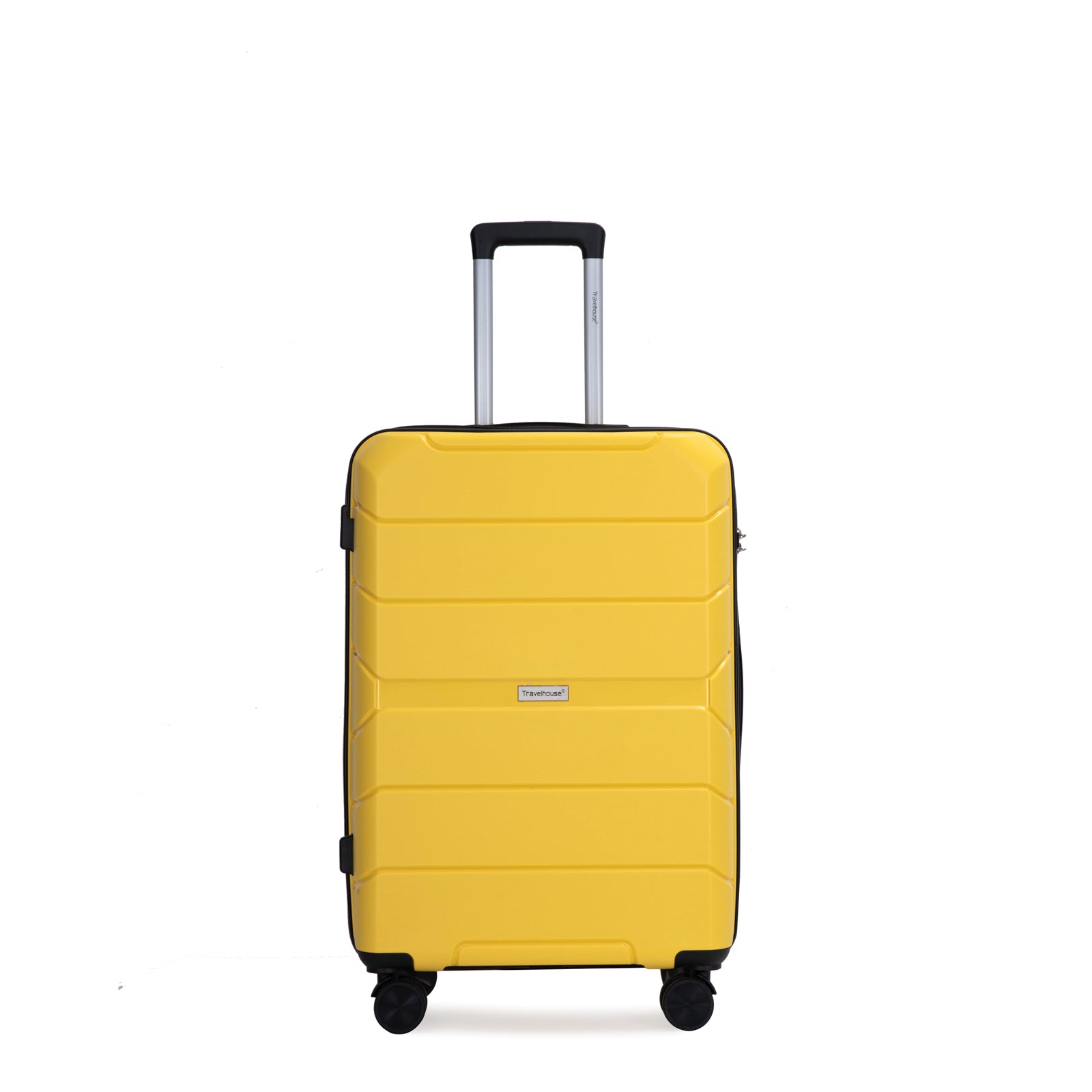 Hardshell Suitcase Spinner Wheels, Lightweight Durable Luggage Sets with TSA Lock, 3-Piece Set (20/24/28), Yellow