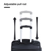 Expandable 3-Piece Luggage Set: Lightweight ABS Suitcase with Hooks, Spinner Wheels, TSA Lock - Black (20/24/28)