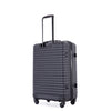 3 Piece Luggage Sets - Lightweight ABS Suitcase with Spinner Wheels, TSA Lock, Two Hooks - Lavender Purple (20/24/28)