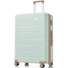 Luggage Sets 3 Piece Suitcase Set 20/24/28, Carry on Luggage Airline Approved, Hard Case with Spinner Wheels, Grey Green