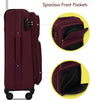 Softside Luggage Expandable 3 Piece Set Suitcase - Lightweight Upright Spinner Softshell Travel Set - Available in Various Colors and Sizes