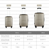 Luggage Sets: Expandable ABS Hardshell 3pcs Clearance Suitcase with TSA Lock, Spinner Wheels, Lightweight, Durable - 20in/24in/28in