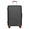 Hardshell Luggage Sets: 3 Piece Double Spinner Suitcase with TSA Lock, Lightweight & Durable, 8 Wheels, Sizes: 20'', 24'', 28''