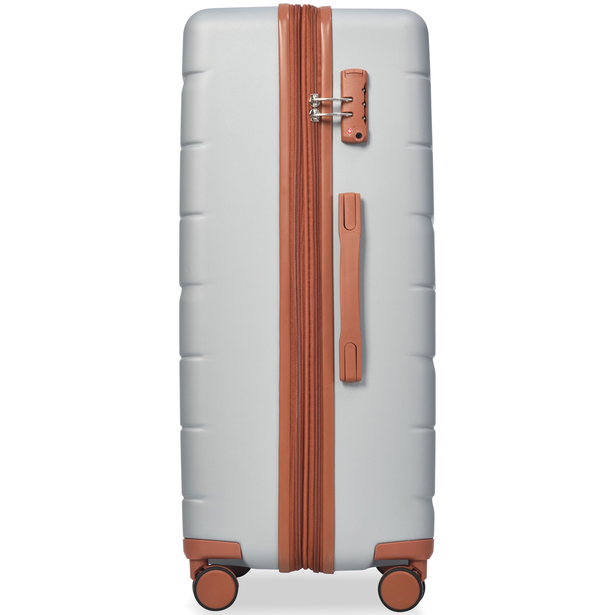 Luggage Sets 3 Piece Suitcase Set 20/24/28, Airline Approved, Hard Case with Spinner Wheels, Silver