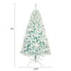 6ft Artificial Christmas Tree with 300 LED Lights, 600 Bendable Branches - Holiday Decor, Xmas Tree Decoration