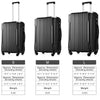 Hardshell Luggage Sets: 3 Pcs Spinner Suitcase with TSA Lock, Lightweight 20''24''28''