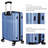 3 Piece Luggage Set with TSA Lock: Durable, Lightweight ABS Suitcase, Spinner Wheels, Cross Stripe Design - 20in/24in/28in