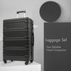 Hardshell Luggage Sets - Lightweight 3 Pcs Spinner Suitcase with TSA Lock - 20''24''28'' Sizes - Durable & Secure Travel Companion